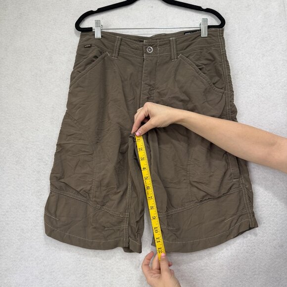 Kuhl Shorts Mens 32 Brown Stretch Nylon Spandex Hiking Outdoor Cargo Quick Dry - Picture 8 of 16